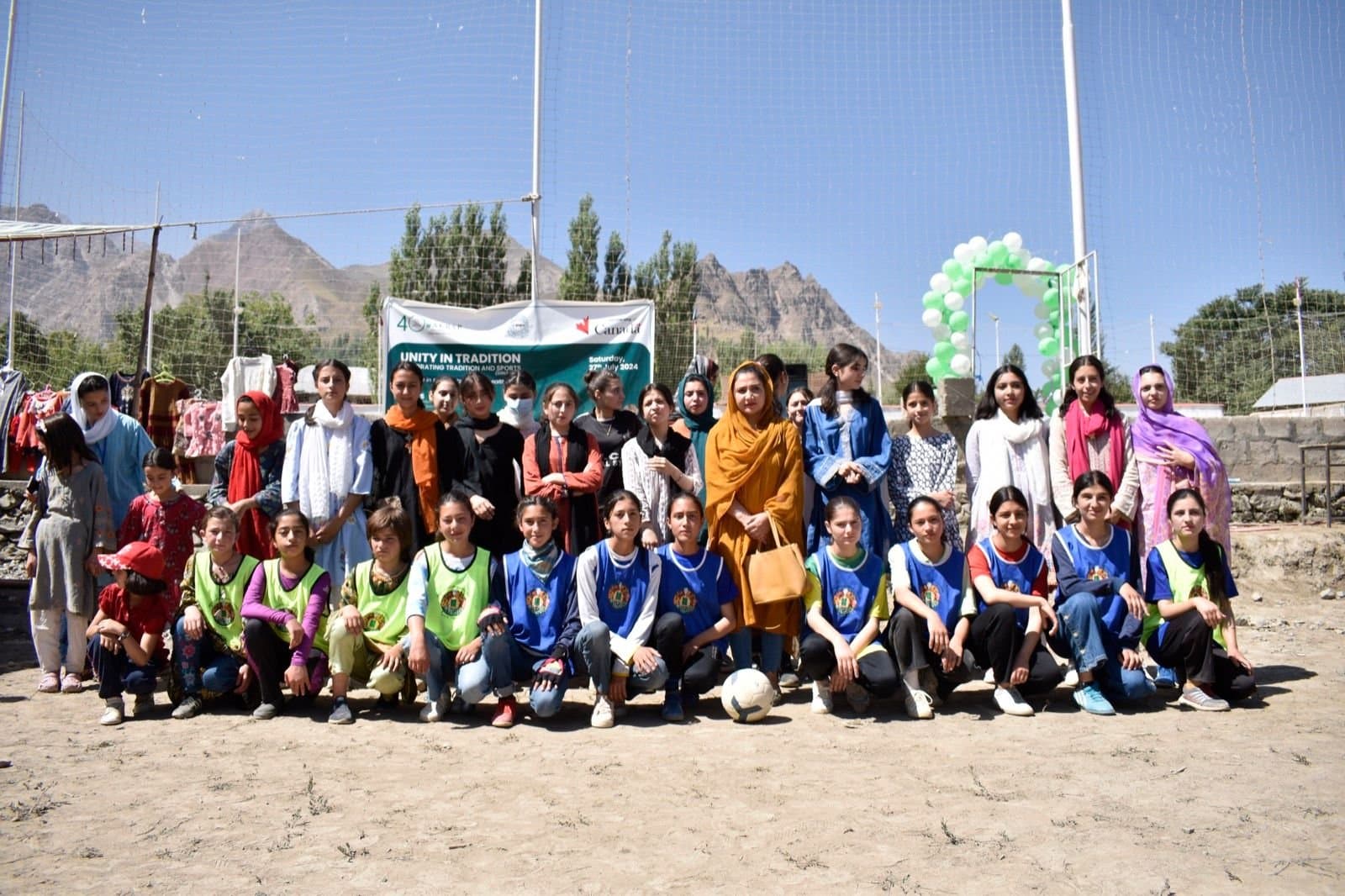 Community members in Booni